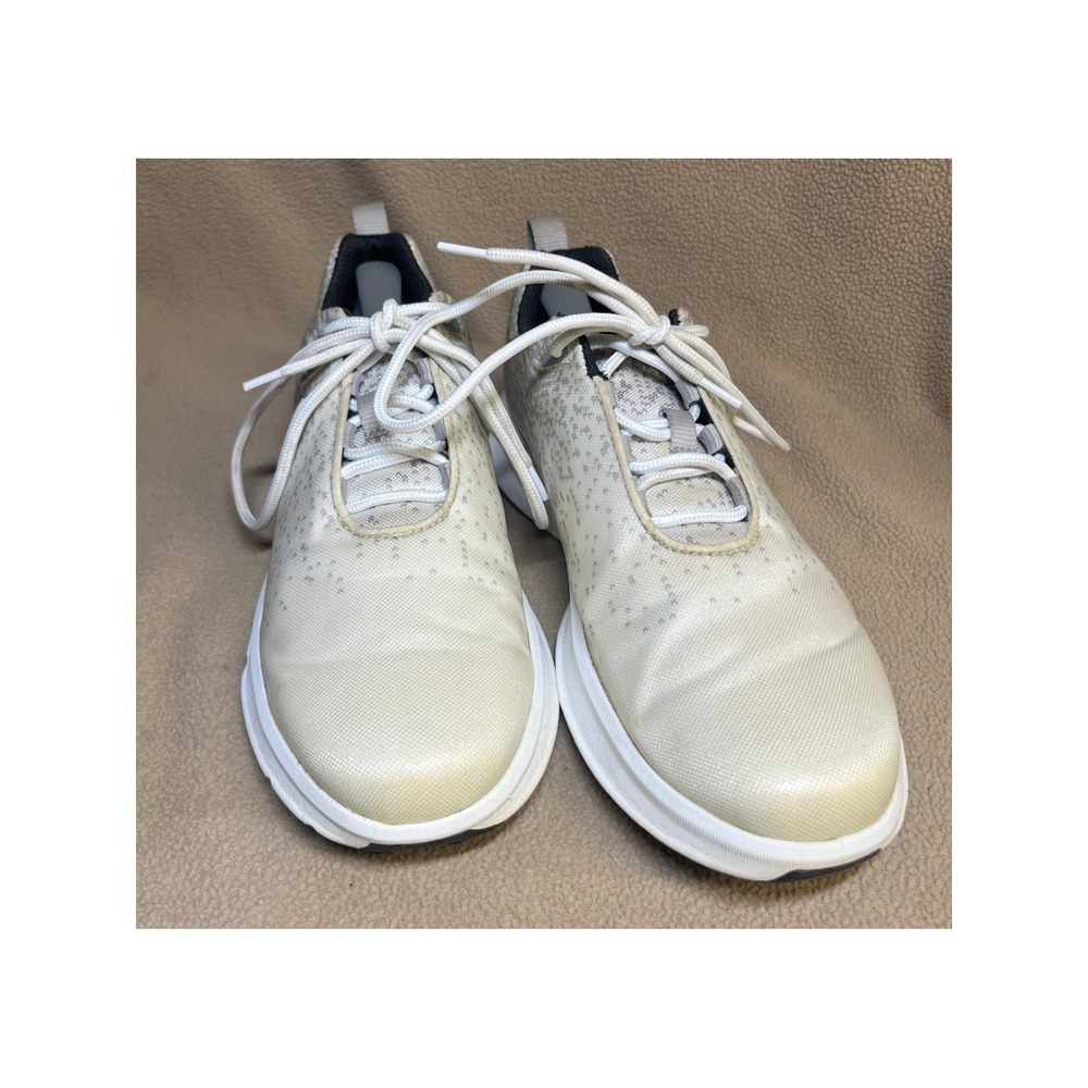 FootJoy Woman's Spikeless Golf Shoes Grey White Pixelated Athletic Sneakers 9.5
